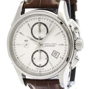 HAMILTON Jazzmaster Auto Chronograph Steel Automatic Mens Watch H32616533 Pol...